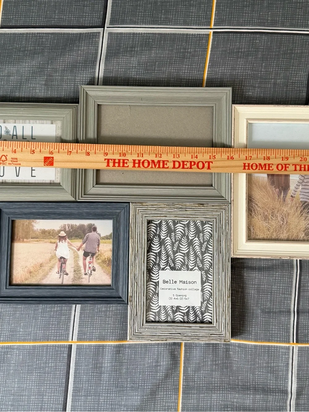 🏡Multi-Frame Wall Collage in Gray and Cream NWOT